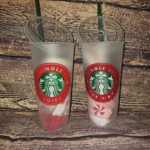 Starbucks Reusable Venti Cup; JINGLE JUICE